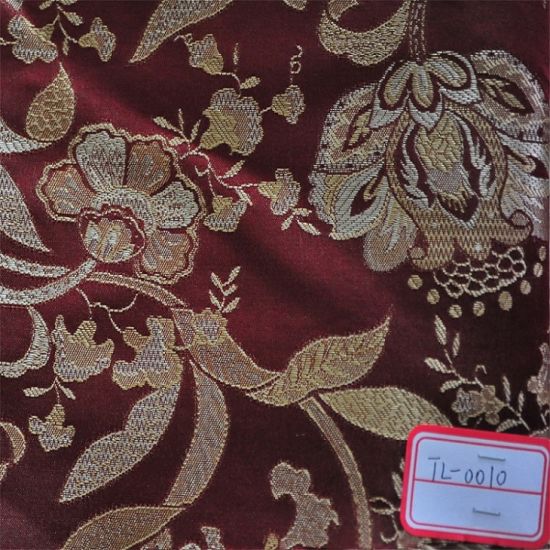 Anti-Static Jacquard Polyester Chenille Sofa Fabric for Home Textile