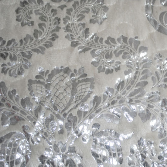 2016 New Arrival Weft-Knitting with Velvet Curtain Fabric