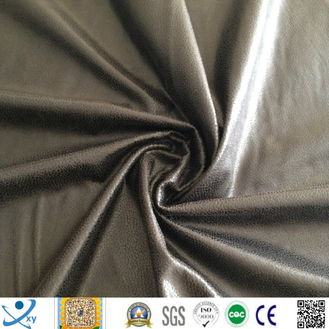 Three Layers Lamination Embossed Bronzing Suede for Sofa Fabric (Three-layers laminated) for Europe Markets