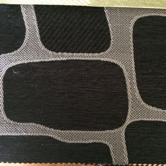 Arabic Style Contrast Color Chenille Jacquard Sofa Fabric