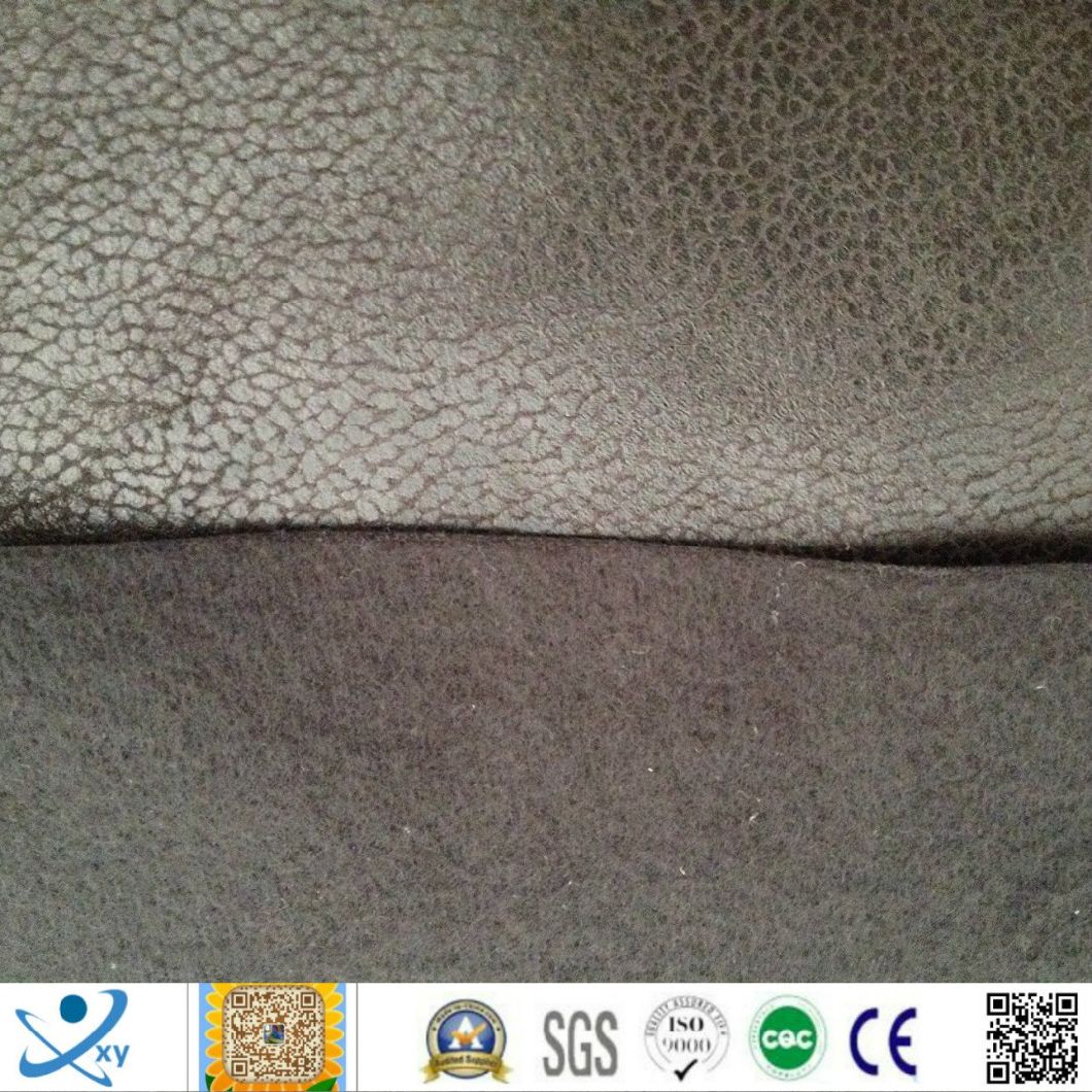 Three Layers Lamination Embossed Bronzing Suede for Sofa Fabric (Three-layers laminated) for Europe Markets