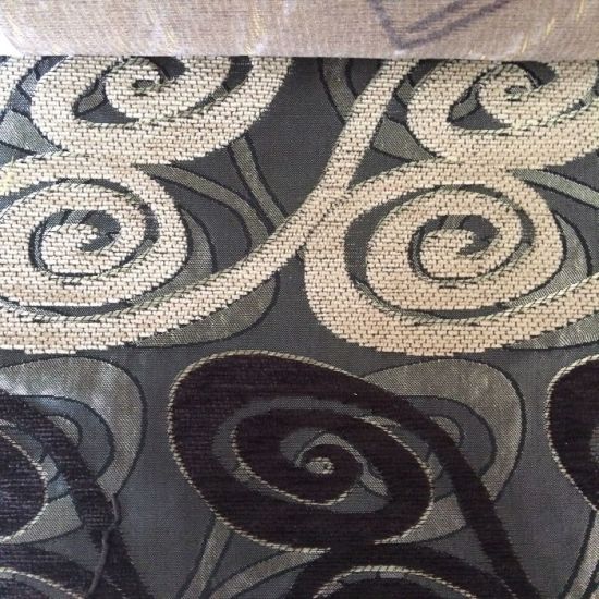 Export to Middle East of 100% Polyester Jacquard Chenille Bedspread Fabric