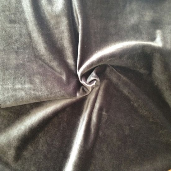 Upholstery 100% Polyester Silk Velvet Fabric in Haining
