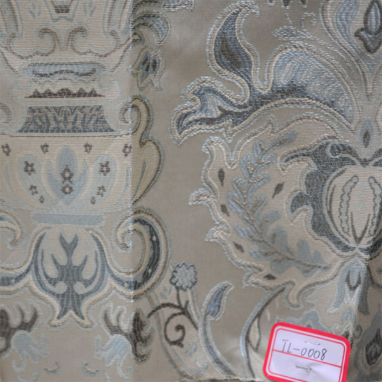 Anti-Static Jacquard Polyester Chenille Sofa Fabric for Home Textile