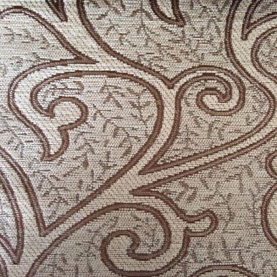 Export to Middle East of 100% Polyester Jacquard Chenille Bedspread Fabric
