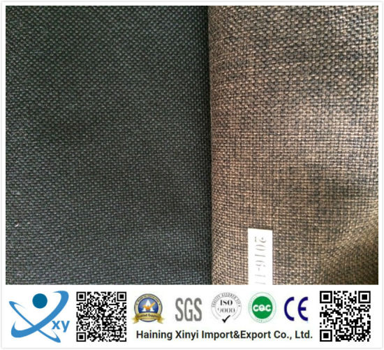 Polyester Material Classic Plain Linen Fabric for Sofas and Upholstery