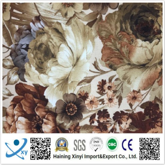 Haining 100% Polyester Digital Printed Chiffon Fabric/Floral Party Dress Fabric/Chiffon Printed Fabric