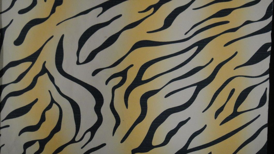 Polyester Printed Coral Fleece Super Soft Fabric/Tiger Stripe Fabric