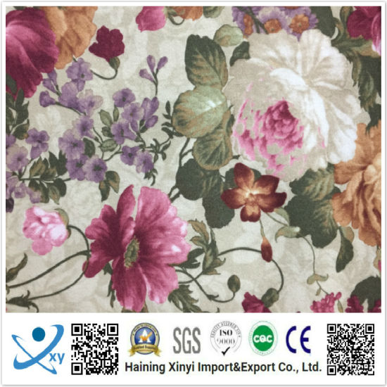 Haining 100% Polyester Digital Printed Chiffon Fabric/Floral Party Dress Fabric/Chiffon Printed Fabric