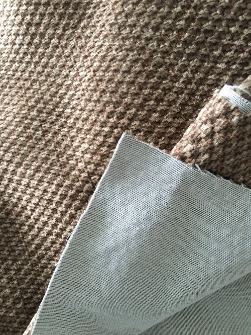 100% Polyester Super-Soft Short Plush Sofa Fabric with Honeycomb Pattern