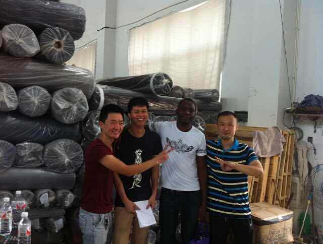 Three Layers Lamination Embossed Bronzing Suede for Sofa Fabric (Three-layers laminated) for Europe Markets