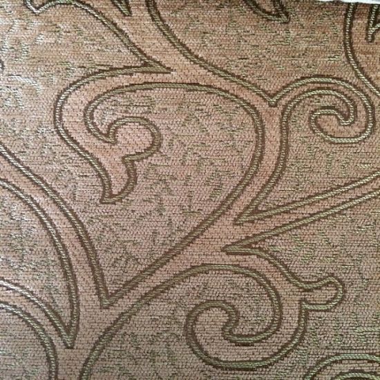 Export to Middle East of 100% Polyester Jacquard Chenille Bedspread Fabric